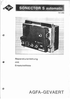 Agfa Sonector S auto manual. Camera Instructions.